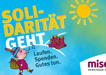 Flyer der Spendenaktion Solidarität geht