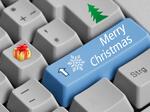 Tastatur mit Aufschrift Merry Christmas