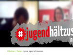 Logo der Aktion #jugendhältzusammen