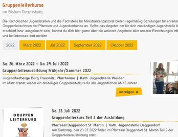 Homepage Gruppenleiterkurse